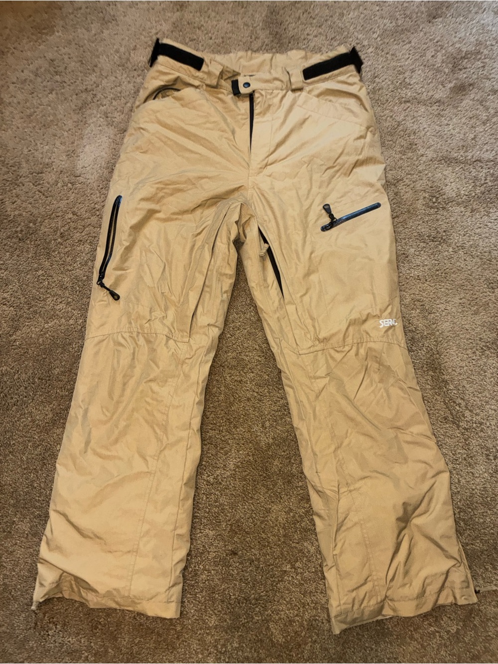 SERAC Technical Waterproof Snow / Ski Cargo Pants (Khaki / Tan)